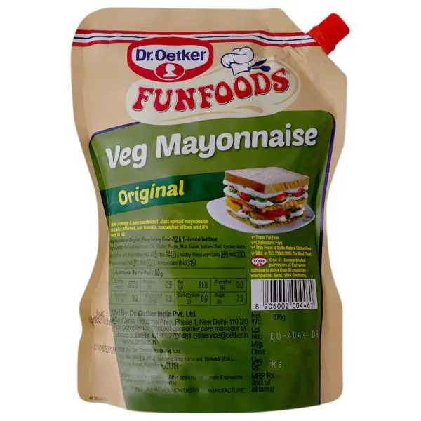 Funfoods Original Veg Mayonnaise 875 g JioMart