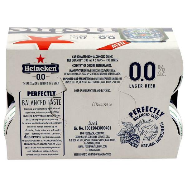 Heineken Non Alcoholic Beer 330 ml (6 pcs) JioMart