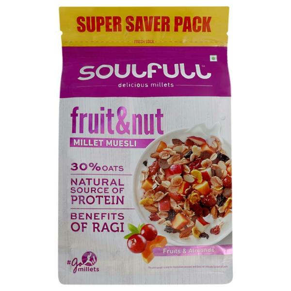 Soulfull Millet Muesli With Fruits & Almonds 700 g JioMart