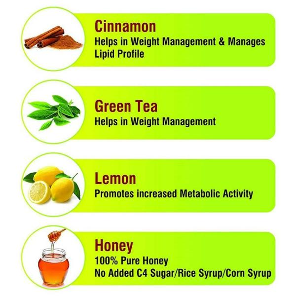 Zandu Pure Honey with Cinnamon, Green Tea & Lemon 250 g JioMart