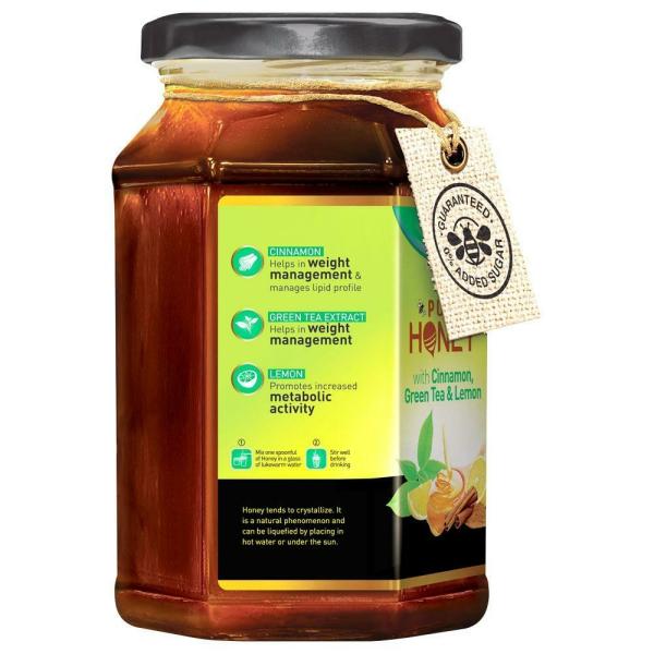 Zandu Pure Honey with Cinnamon, Green Tea & Lemon 500 g JioMart