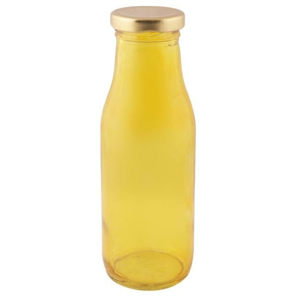 Glass Ideas Yellow Glass Water Bottle 300 ml JioMart