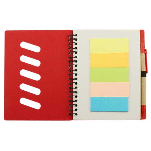 Sonic Red Notepad With Sticky Notes and Pen 14.5 cm JioMart