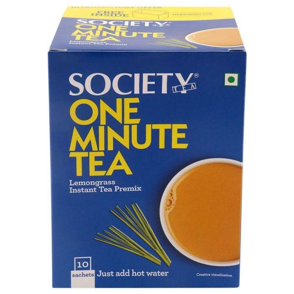 Society One Minute Tea Lemongrass Instant Tea Premix 140 g (14 g x 10