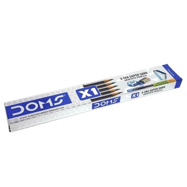 Doms X1 X-Tra Super Dark Pencil (Pack of 10) - JioMart