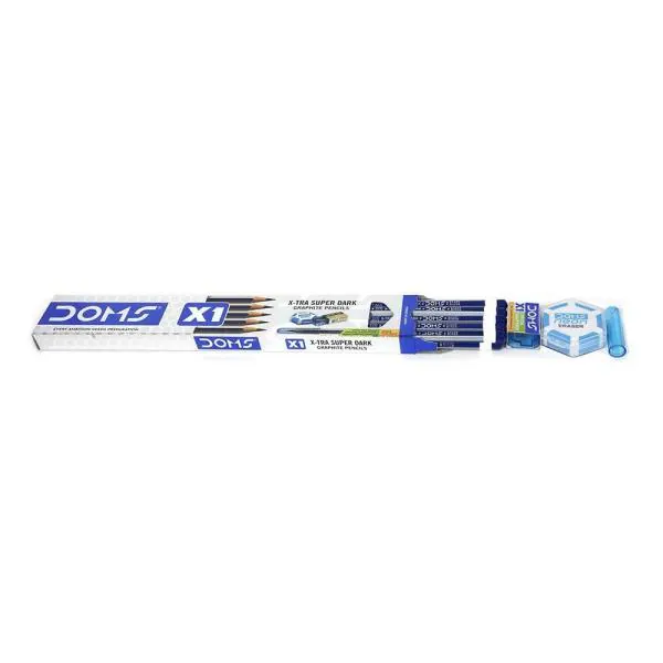 Doms X1 X-Tra Super Dark Pencil (Pack of 10) - JioMart
