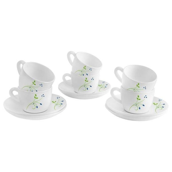 Cello Dazzle Queen Cup and Saucer 12 pcs JioMart