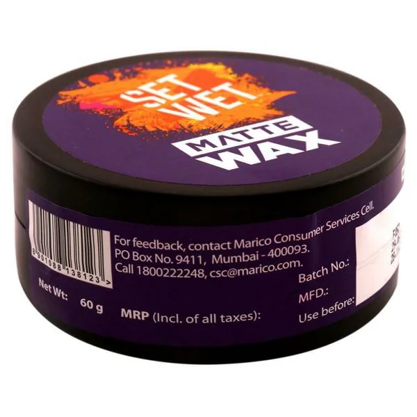 Set Wet Matte Hair Wax 60 g JioMart