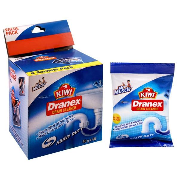 Mr Muscle Kiwi Dranex Drain Cleaner 50 g (Pack of 6) JioMart