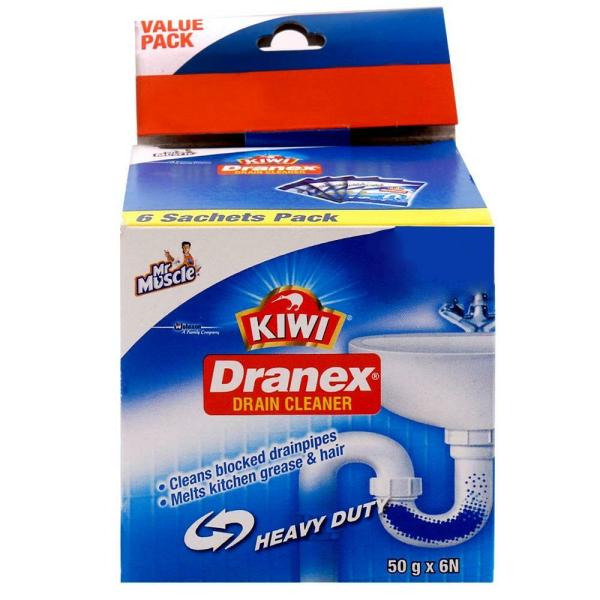 Mr Muscle Kiwi Dranex Drain Cleaner 50 g (Pack of 6) JioMart