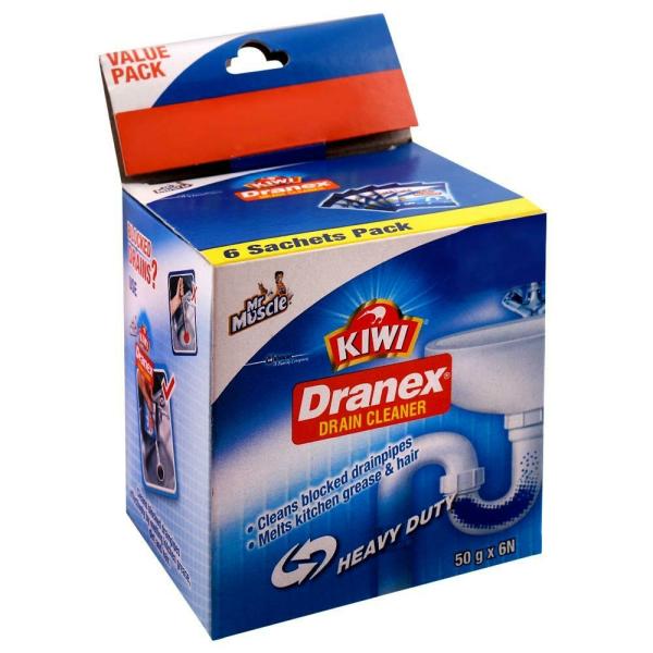 Mr Muscle Kiwi Dranex Drain Cleaner 50 g (Pack of 6) JioMart