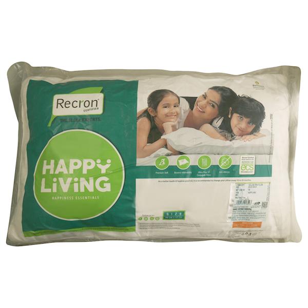 Recron Happy Living Bed Time Pillow 43x69 cm JioMart