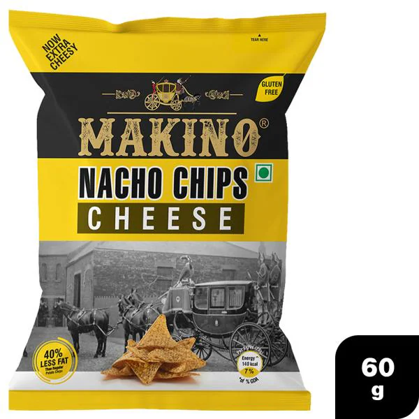 Makino Cheese Nacho Chips 60 g JioMart