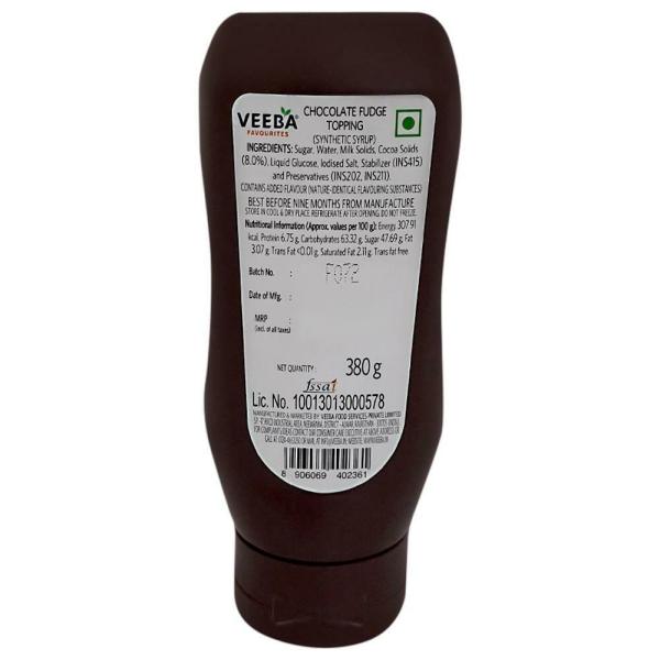Veeba Chocolate Fudge Topping 380 g JioMart
