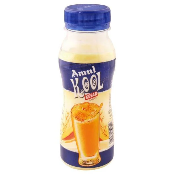 Amul Kool Kesar Flavoured Milk 180 ml (Bottle) JioMart