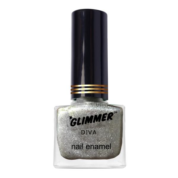 Glimmer Diva Nail Enamel, Silver Gold (139S) 9 ml - JioMart