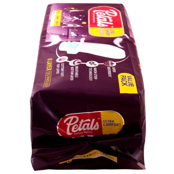 Petals Ultra Comfort Sanitary Napkins with Wings (XL+) 30 pads JioMart
