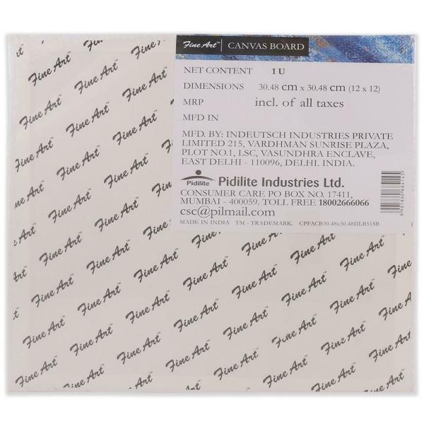 Pidilite Fine Art Canvas Board 12"x12" JioMart