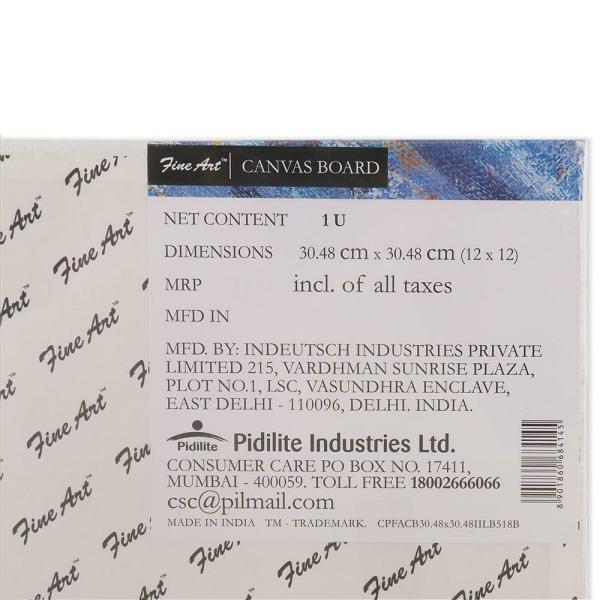 Pidilite Fine Art Canvas Board 12"x12" JioMart