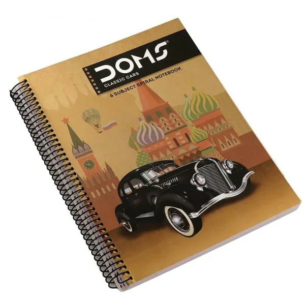 Doms Spiral Bind 6 Subject Notebook (300 pgs) JioMart