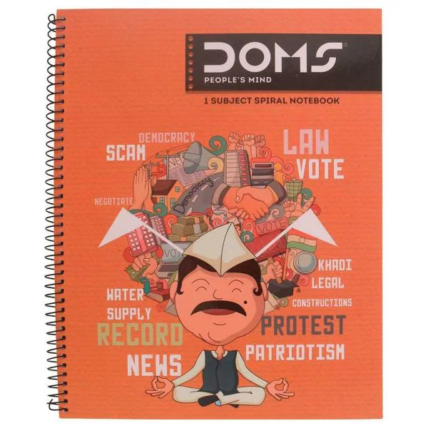 Doms Single Subject Spiral Notebook (160 pgs) JioMart
