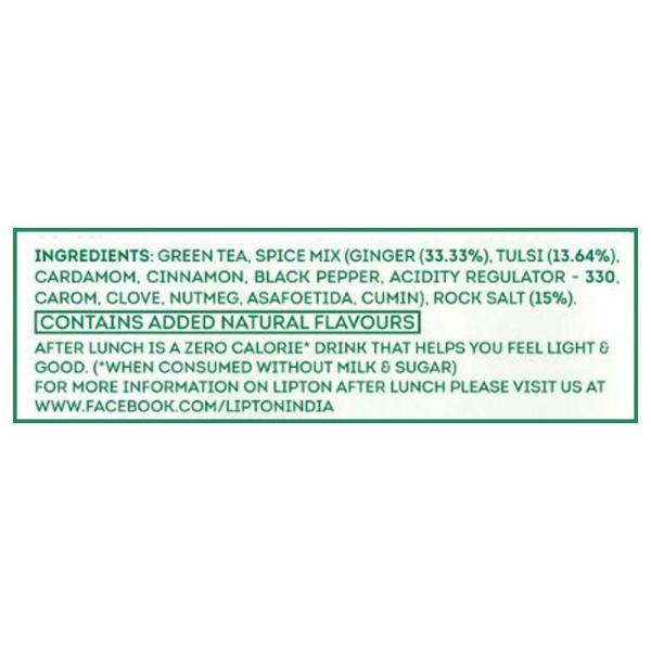 Lipton After Lunch Ginger Green Tea Bags 1.4 g (25 pcs) JioMart