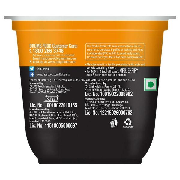 Epigamia No Sugar Mango Flavoured Greek Yogurt 120 g (Cup) JioMart