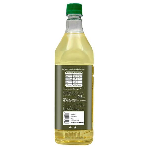Deccan Organic Expeller Pressed Sunflower Oil 1 L JioMart