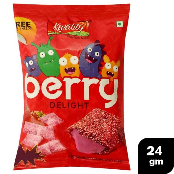 Kwality Berry Delight Strawberry Cream Filled Cereal 24 g JioMart