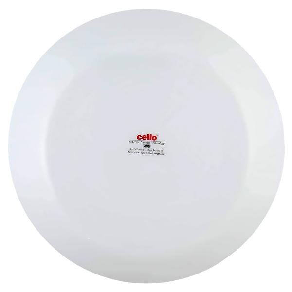 Cello Zarah Plain Milky White Opalware Quarter Plate 19 cm JioMart