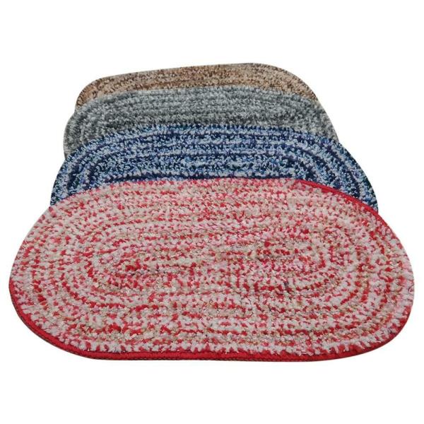 Home One Splash Oval Bath Mat 33x53 cm (Assorted Colours) JioMart