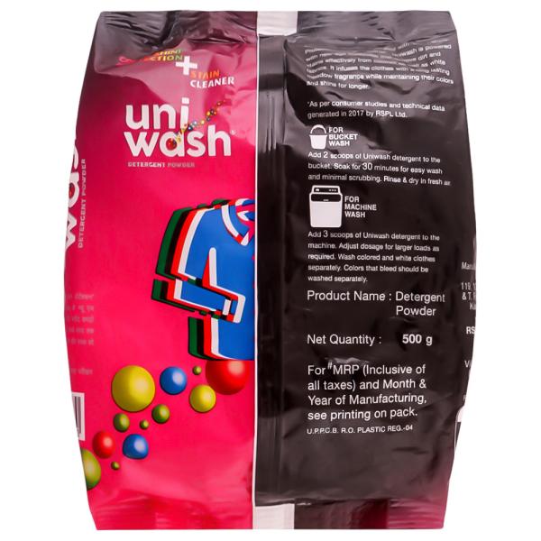 Uniwash Detergent Powder 500 g JioMart
