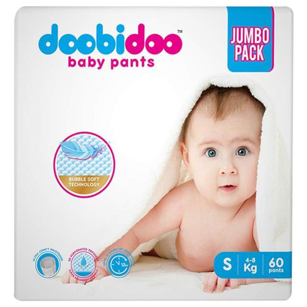 Doobidoo Baby Pants (S) 60 count (4 8 kg) JioMart
