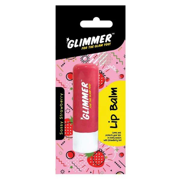Glimmer Lip Balm, Sassy Strawberry 4.5 g JioMart