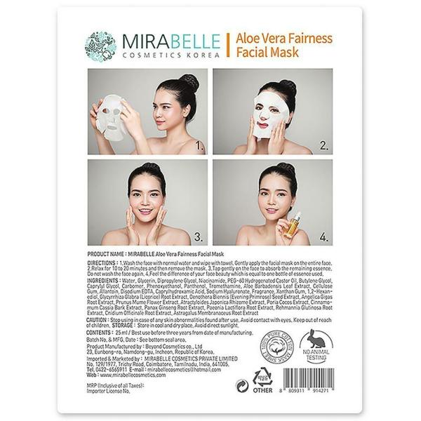 Mirabelle Aloe Vera Fairness Facial Mask 25 ml JioMart