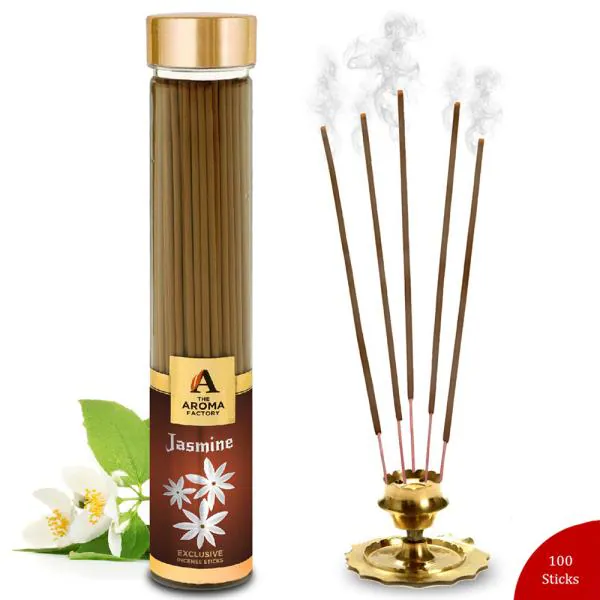 The Aroma Factory Jasmine Incense Sticks Bottle 100 pcs JioMart