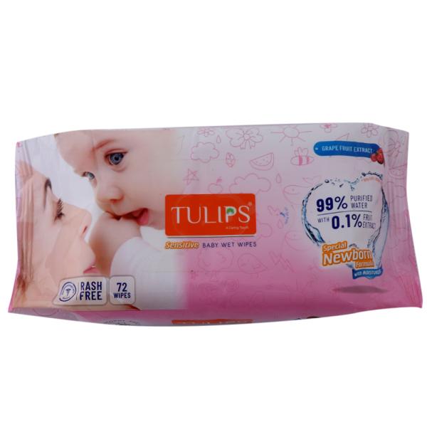Tulips Sensitive Baby Wet Wipes 72 pcs JioMart