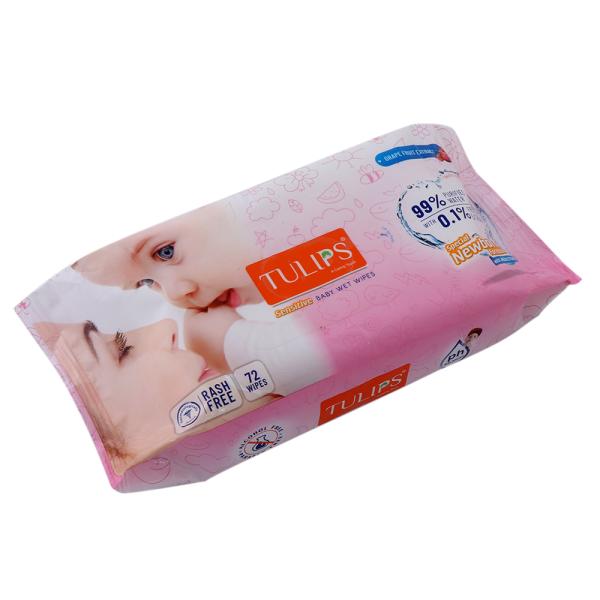 Tulips Sensitive Baby Wet Wipes 72 pcs JioMart