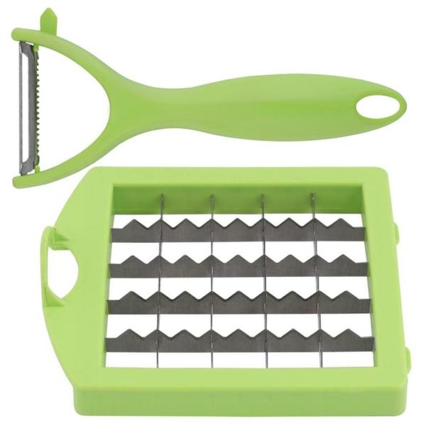 Floraware Fantastic Chipser 15 in 1 Green Vegetable Slicer/Juicer/Dicer