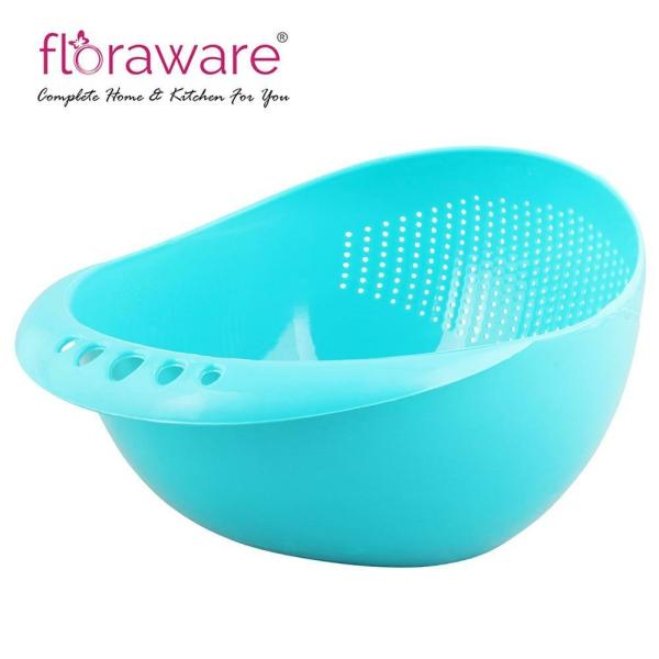 Floraware Bluee Plastic Fruit & Vegetable Strainer JioMart