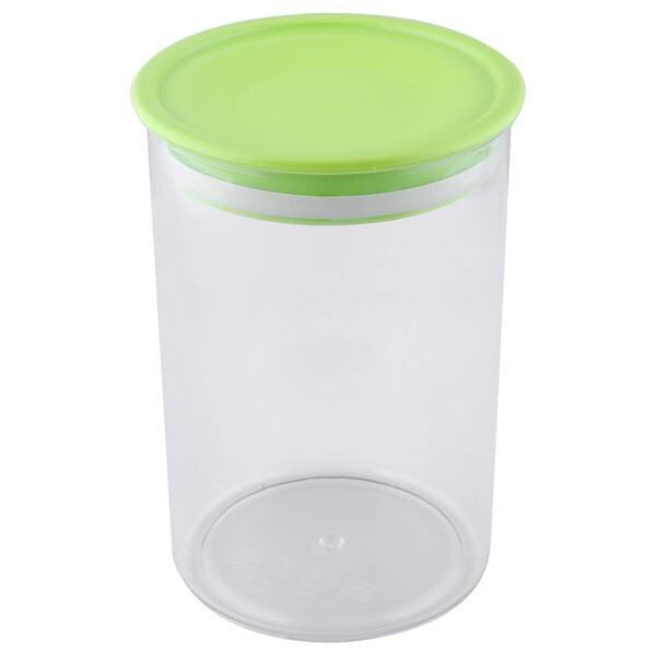 Floraware Green Round Plastic Container 900 ml (Set of 6) JioMart