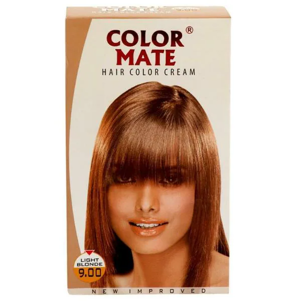 Color Mate Hair Color Cream, Light Blonde 130 ml - JioMart