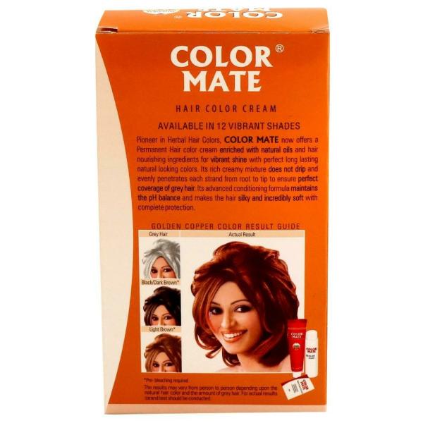 Color Mate Hair Color Cream, Golden Copper (8.34) 130 ml JioMart