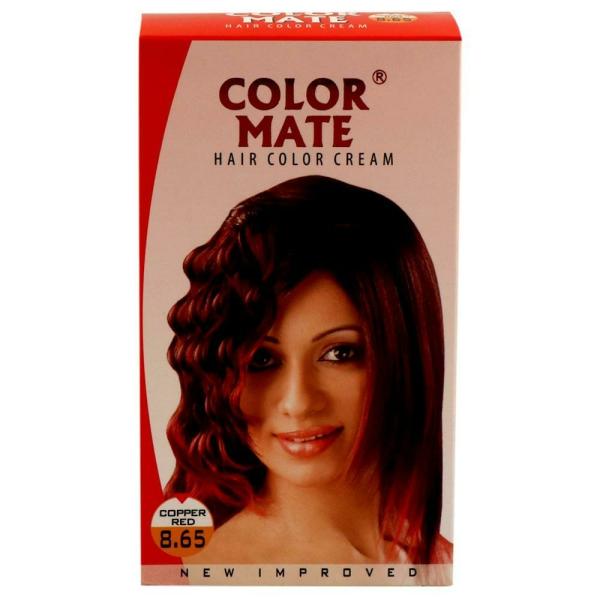 Color Mate Hair Color Cream, Copper Red 130 ml JioMart
