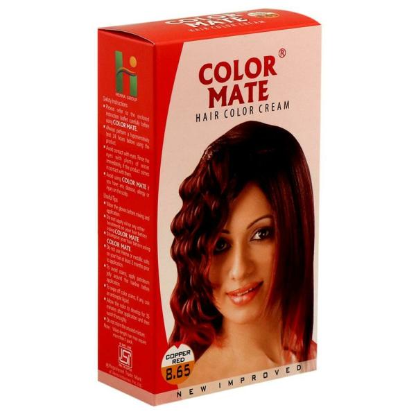 Color Mate Hair Color Cream, Copper Red 130 ml JioMart