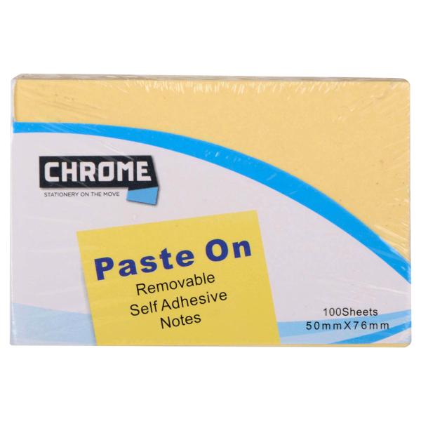 Chrome Yellow Sticky Notes 50x76 mm (100 sheets) JioMart