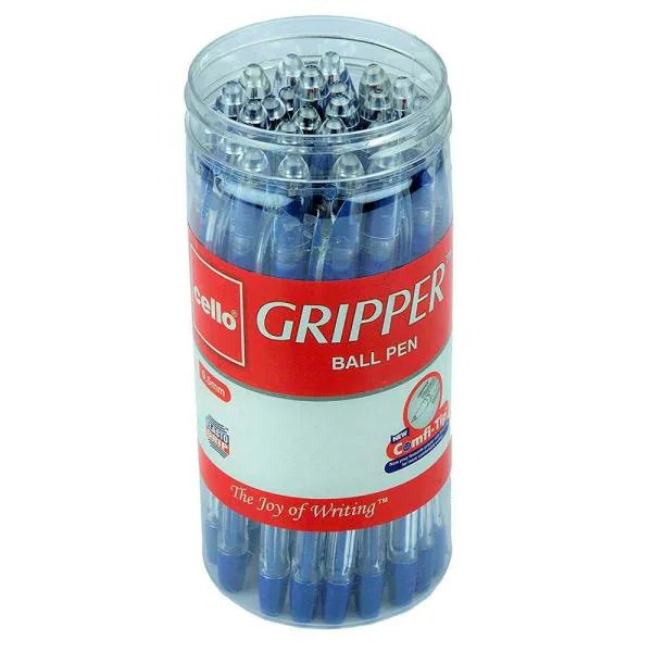 Cello 0.5 mm Gripper Blue Ballpoint Pen (Pack of 25) JioMart
