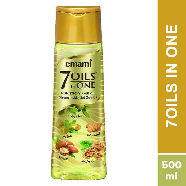 Emami 7 Oils In One Non Sticky Hair Oil 500 ml - JioMart