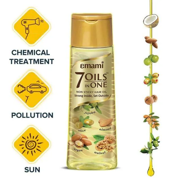 Emami 7 Oils In One Non Sticky Hair Oil 500 ml JioMart