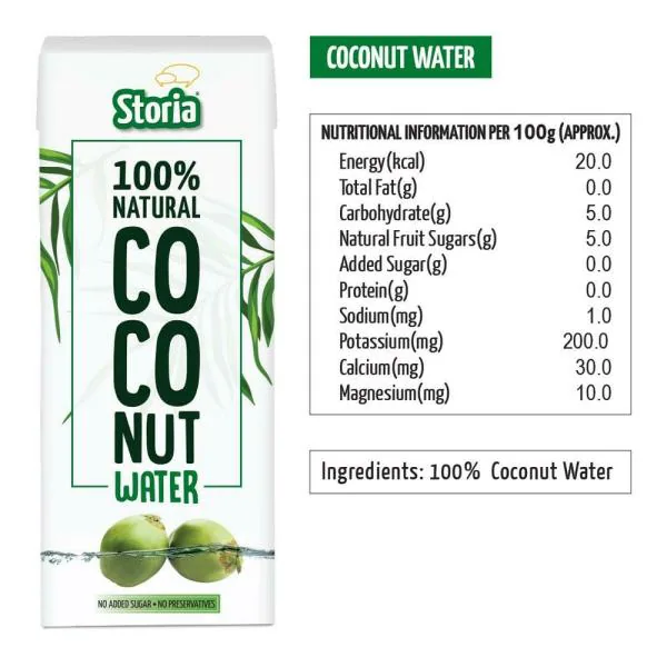 Storia 100 Natural Coconut Water 200 ml JioMart